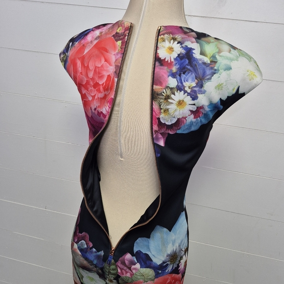 Ted Baker Brynee Floral Dress Size 0 - Picture 8 of 12